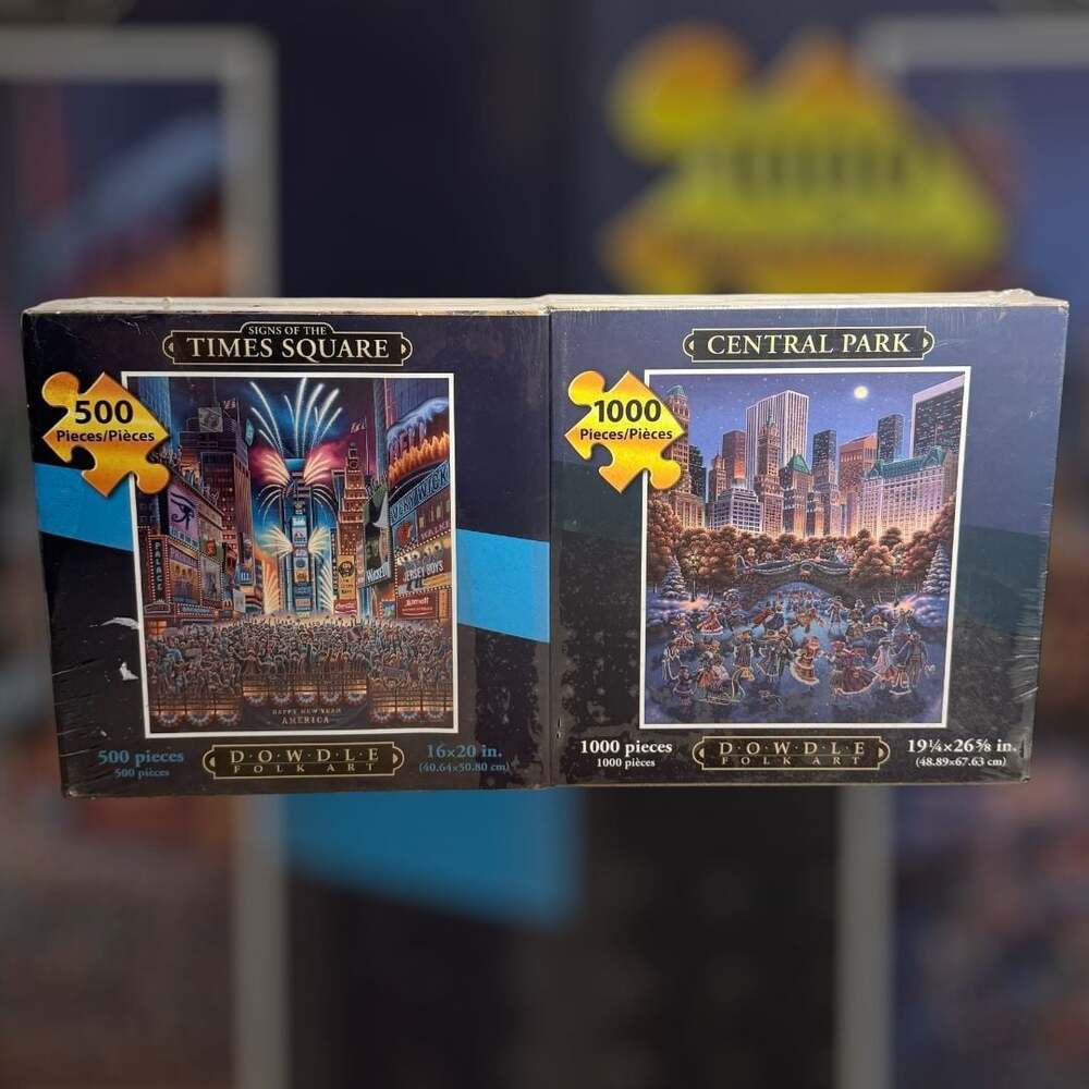 Dowdle Art Jigsaw Puzzles Signs of the Times Square 500pc Central Park 1000pc